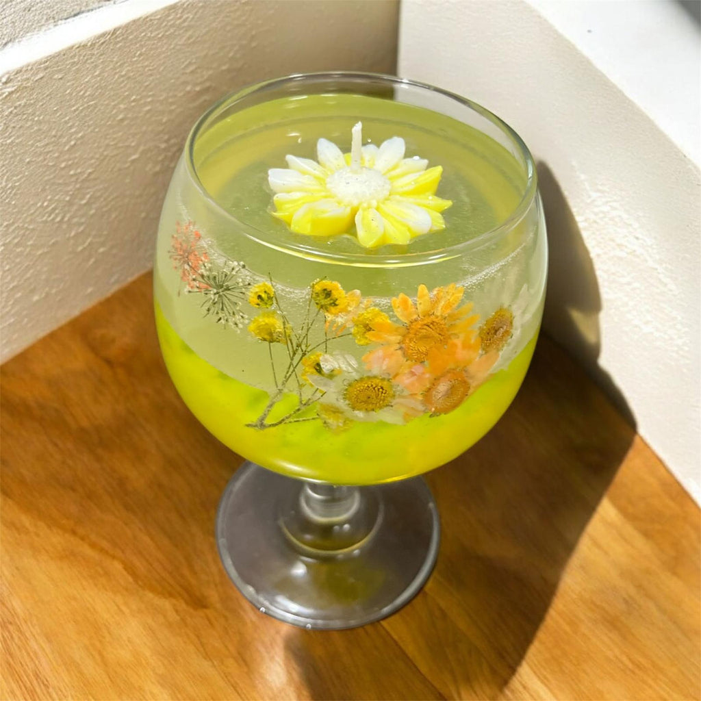 Vela Aromática en Copa de Cristal | Cera de Soja | Soff & Gaby