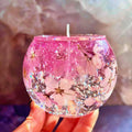 Vela Artesanal de Gel con Flores Encapsuladas | Soff & Gaby